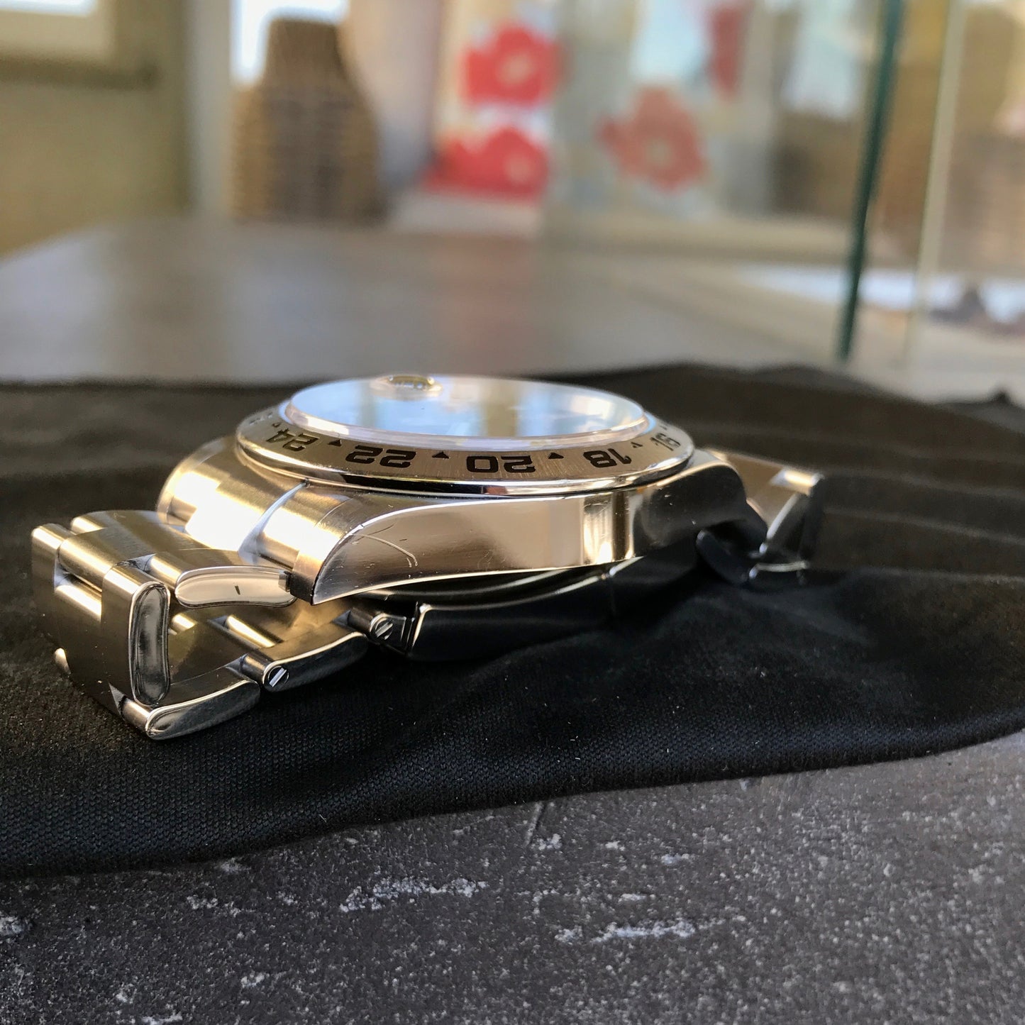 Rolex Explorer II 216570 Stainless Steel GMT Oyster Black Wristwatch Box Papers - Hashtag Watch Company