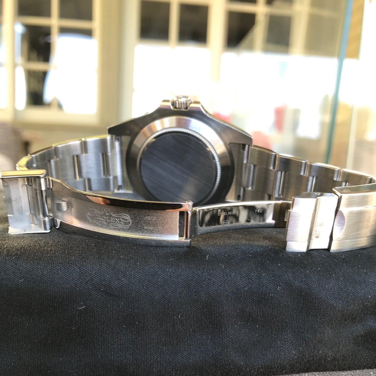 Rolex Explorer II 216570 Stainless Steel GMT Oyster Black Wristwatch Box Papers - Hashtag Watch Company