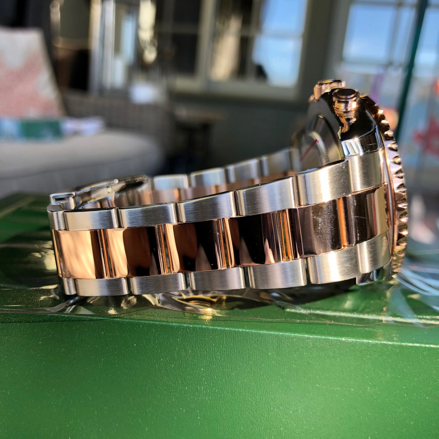 Rolex Yachtmaster II 116681 Oyster Perpetual Two Tone Steel Rose Gold Ceramic 44mm Wristwatch - Hashtag Watch Company