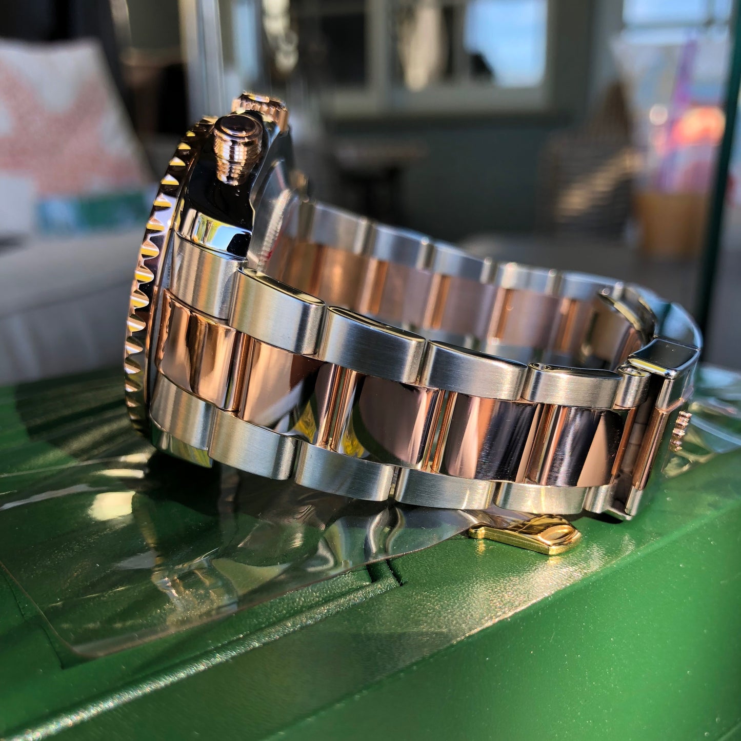 Rolex Yachtmaster II 116681 Oyster Perpetual Two Tone Steel Rose Gold Ceramic 44mm Wristwatch - Hashtag Watch Company