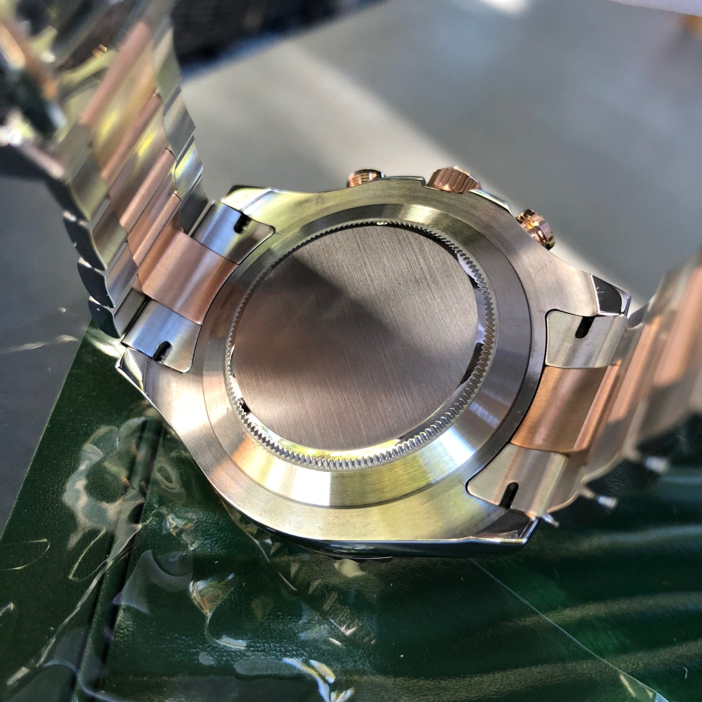 Rolex Yachtmaster II 116681 Oyster Perpetual Two Tone Steel Rose Gold Ceramic 44mm Wristwatch - Hashtag Watch Company