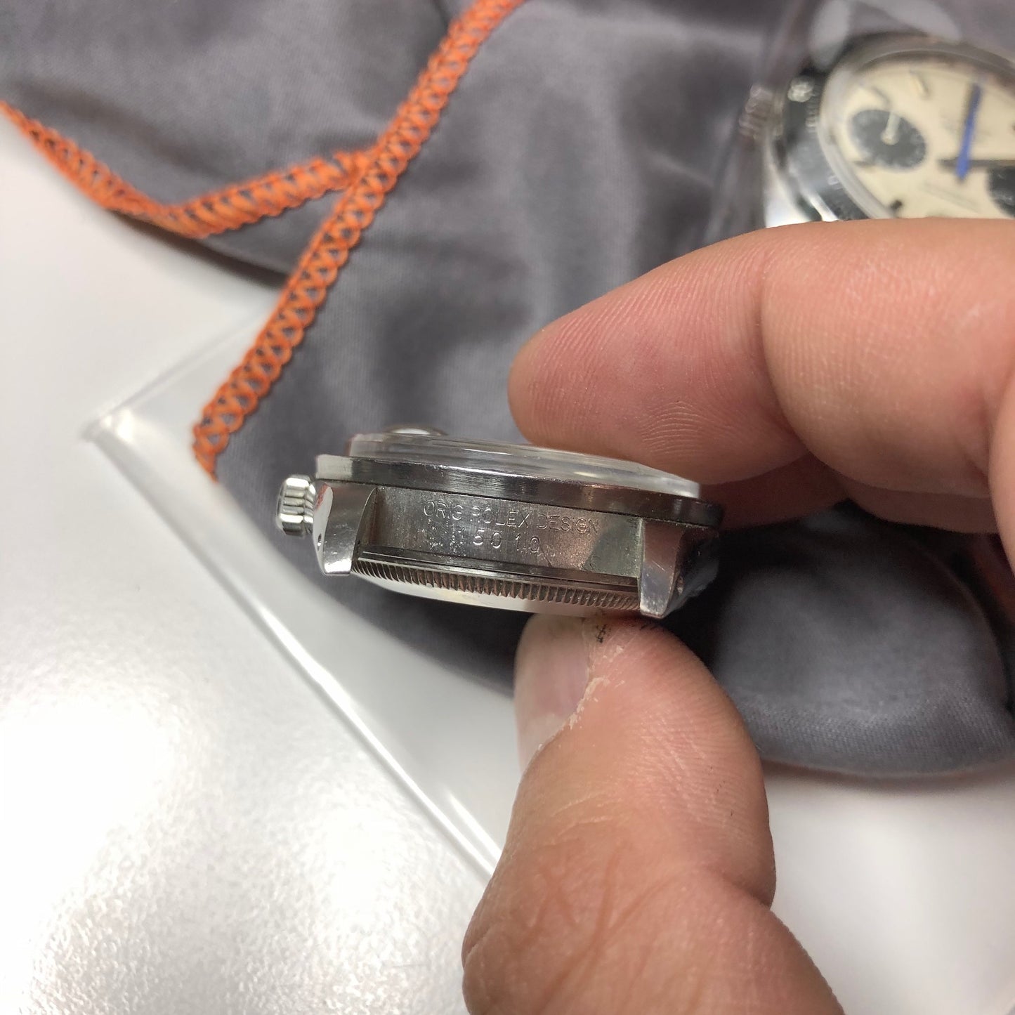 Vintage Rolex Date 15010 Steel Jubilee Cal. 3035 Engine Turn Wristwatch Circa 1985 - Hashtag Watch Company