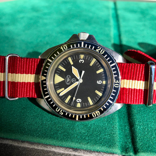 Vintage CWC Cabot Watch Company Milsub Divers Automatic 0977.165 Wristwatch Circa 1982 - Hashtag Watch Company