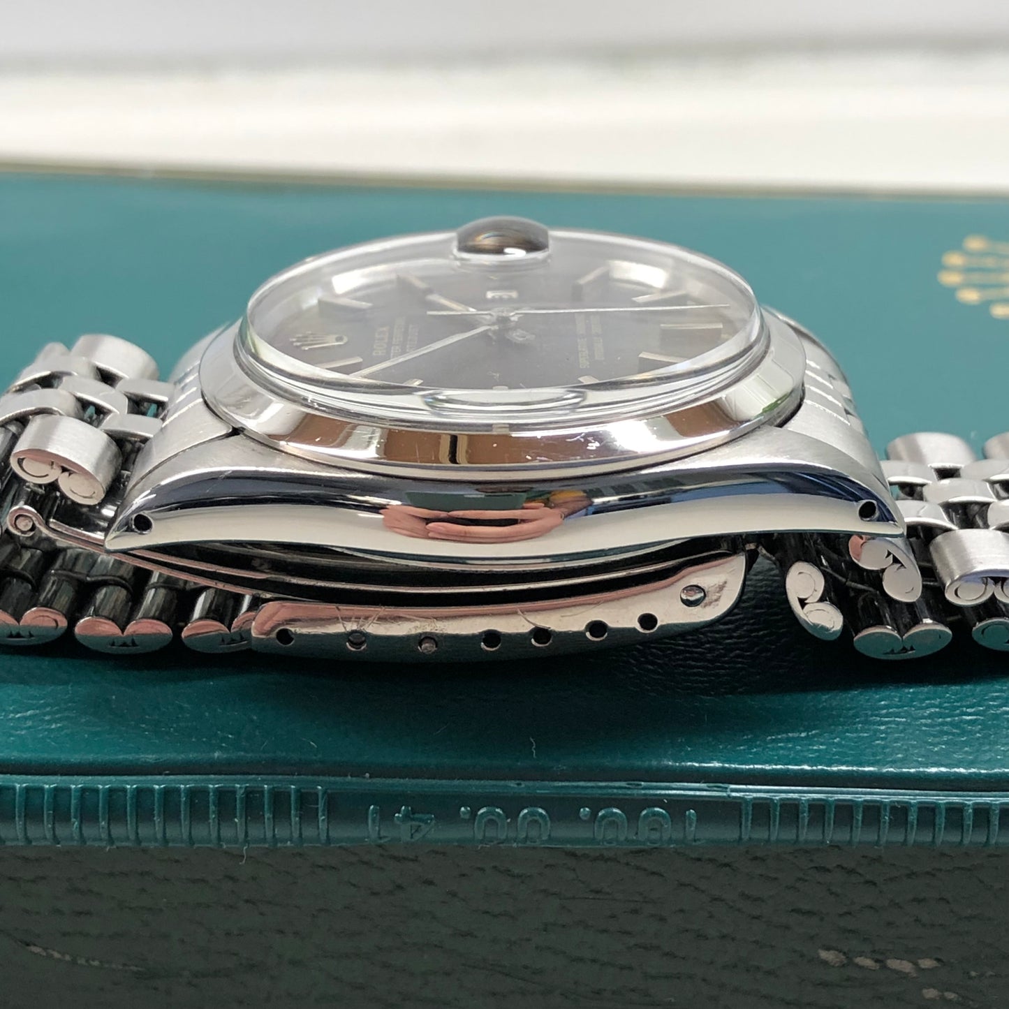 1971 Rolex Datejust 1600 Tropical Steel Jubilee Automatic Wristwatch with Box and Papes - Hashtag Watch Company