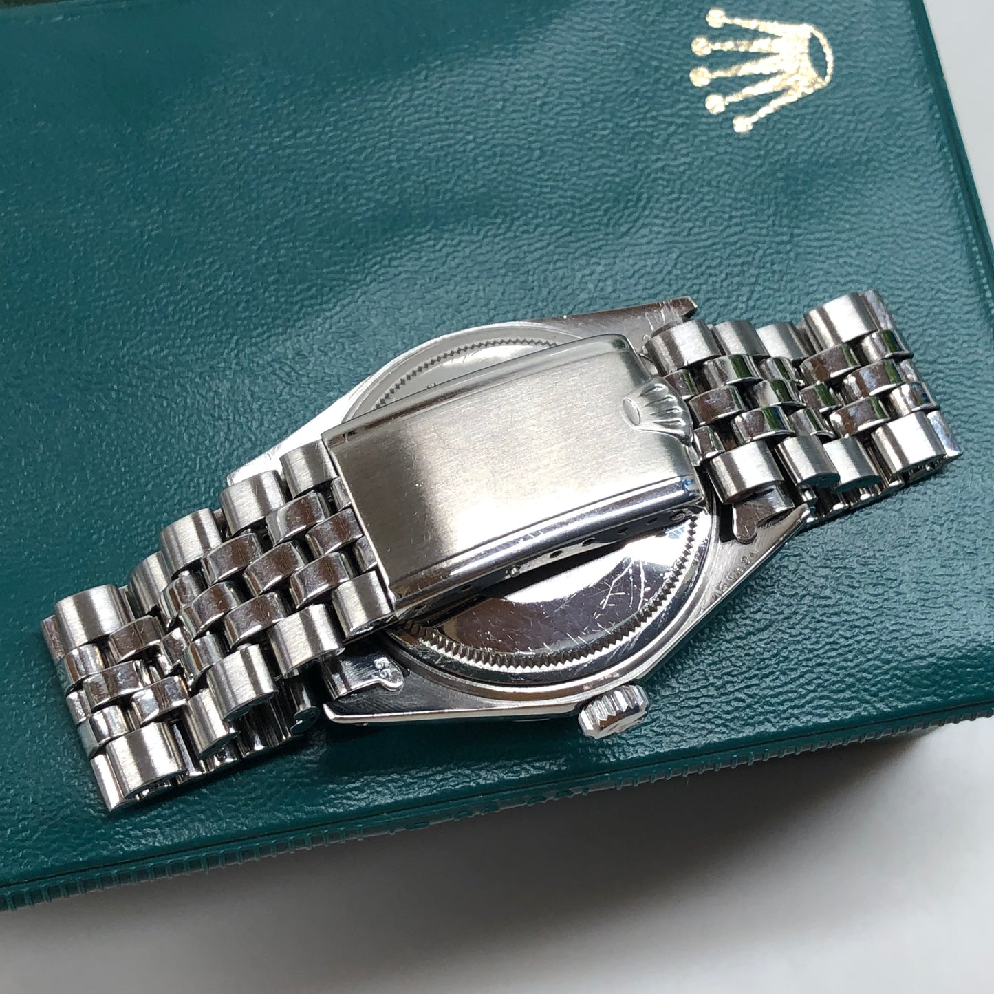 1971 Rolex Datejust 1600 Tropical Steel Jubilee Automatic Wristwatch with Box and Papes - Hashtag Watch Company