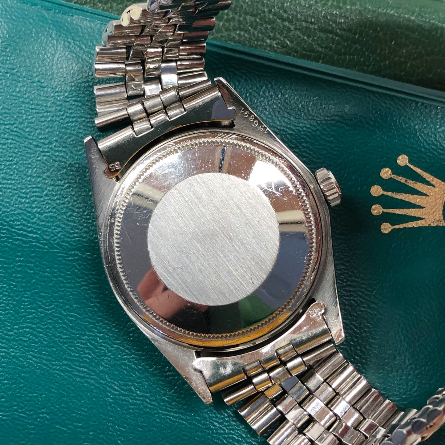 1971 Rolex Datejust 1600 Tropical Steel Jubilee Automatic Wristwatch with Box and Papes - Hashtag Watch Company