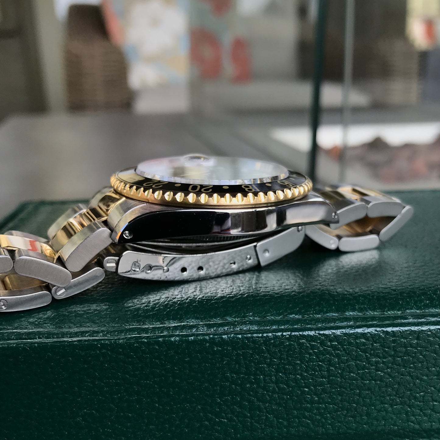 Rolex GMT MASTER II 16713 Two Tone Steel Gold Black Oyster Automatic Watch Box Papers 1991 - Hashtag Watch Company