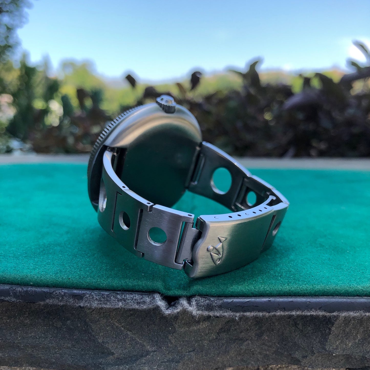Vintage Aquadive 1000 Blue Stainless Steel Automatic Diving Wristwatch Circa 1960s - Hashtag Watch Company