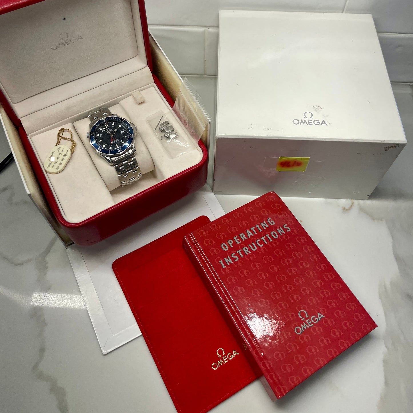 OMEGA Seamaster 300 GMT Professional 2535.80 Co-Axial Automatic Blue 41mm Wristwatch - Hashtag Watch Company
