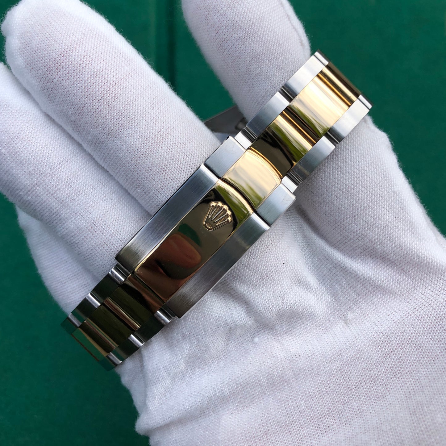 Rolex Datejust II 116333 Wimbledon 18K Gold Steel Two Tone Slate Green Roman 41mm Wristwatch Box Papers - Hashtag Watch Company
