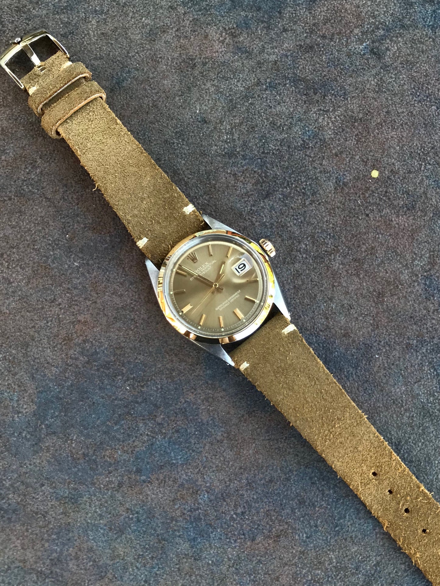 Vintage Rolex 1601 1601/3 Sigma Dial Metallic Caliber 1560 Steel Gold Wristwatch 1966 - Hashtag Watch Company