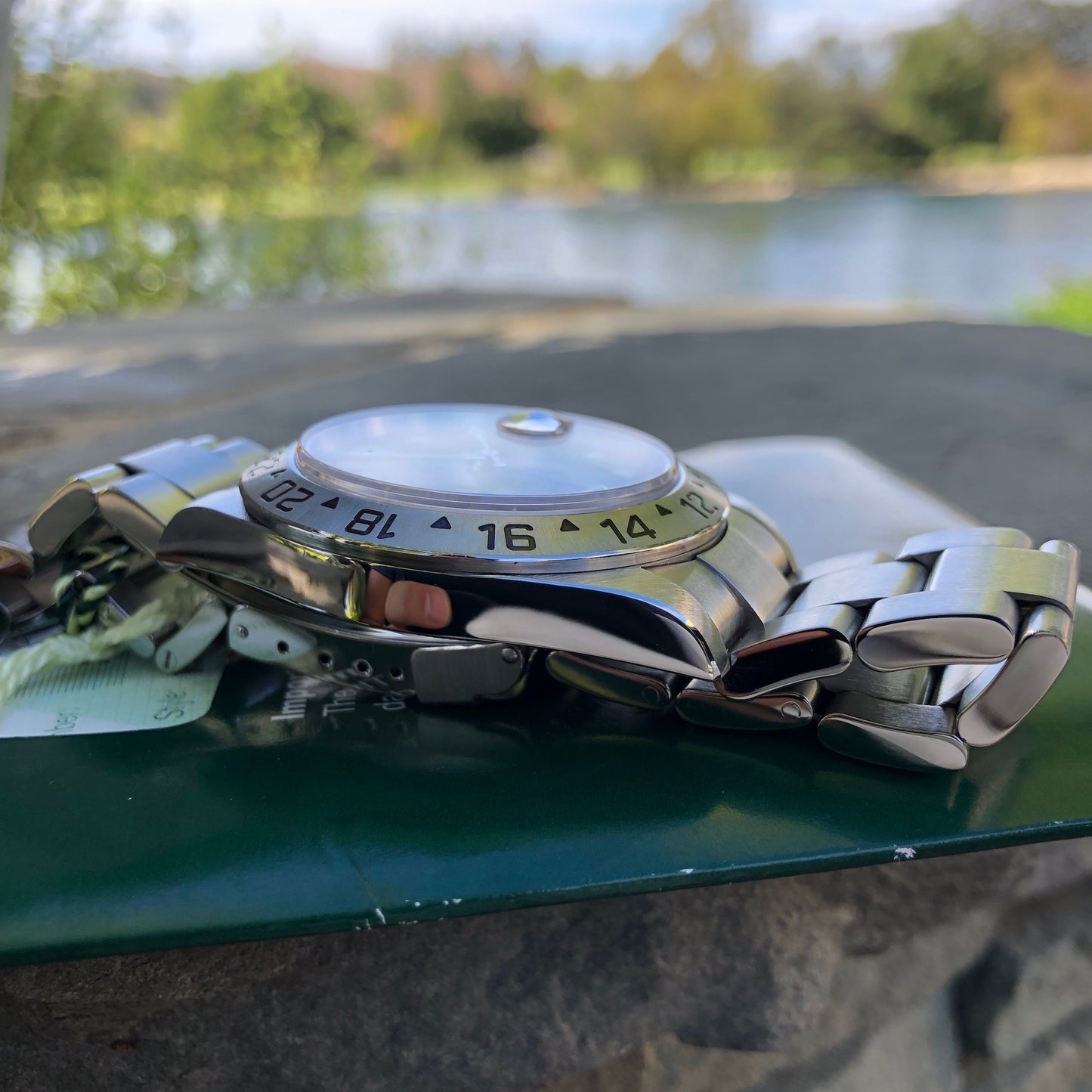 Rolex Explorer II 16570 Black Stainless Steel GMT Oyster Z Serial Wristwatch Box & Papers Circa 2006 - Hashtag Watch Company