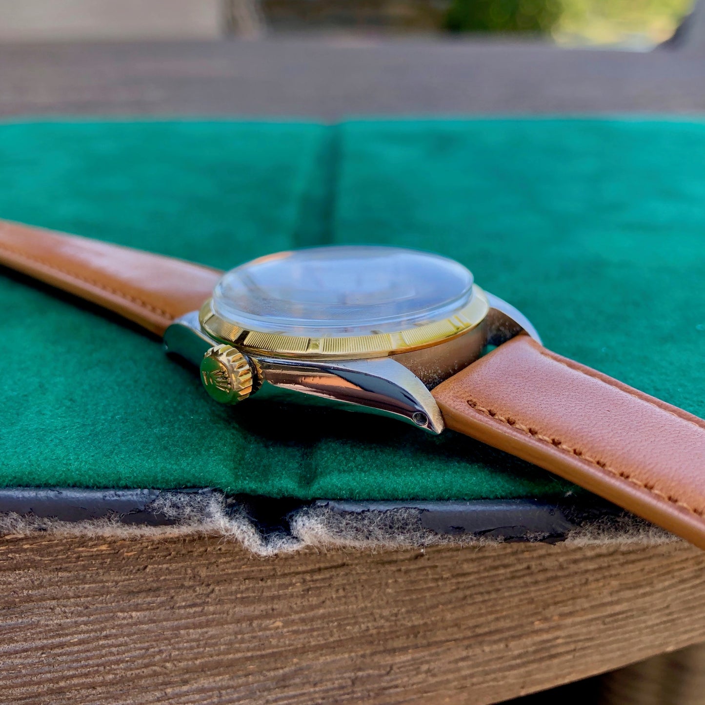 Vintage Rolex Oyster Perpetual 6285 Two Tone Stainless Steel Gold Silver Automatic Wristwatch Circa 1958 - Hashtag Watch Company