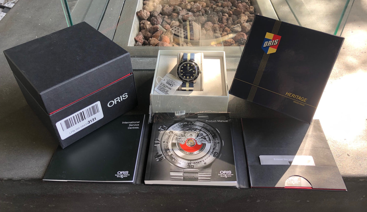 Oris Heritage Divers 65 73377204055 NATO Strap Automatic 42mm Wristwatch - Hashtag Watch Company