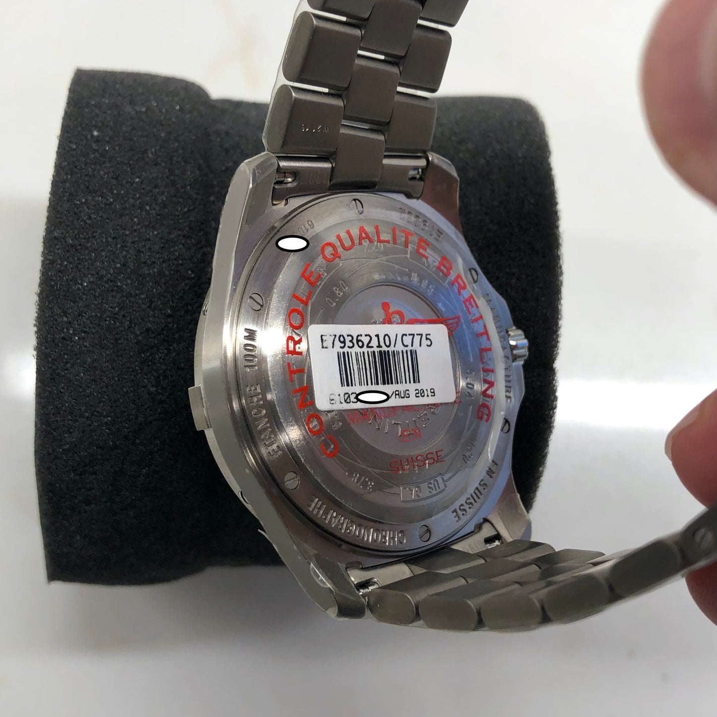 Breitling Aerospace Avantage E79362 Digital Blue Dial Titanium 42mm Quartz Wristwatch Unworn Wrapped - Hashtag Watch Company