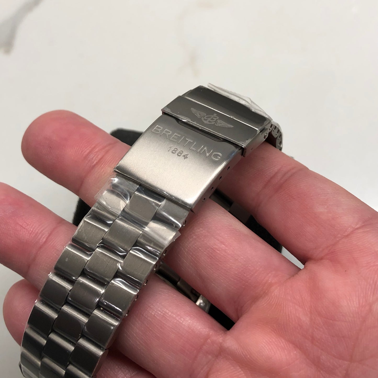 Breitling Aerospace Avantage E79362 Digital Blue Dial Titanium 42mm Quartz Wristwatch Unworn Wrapped - Hashtag Watch Company