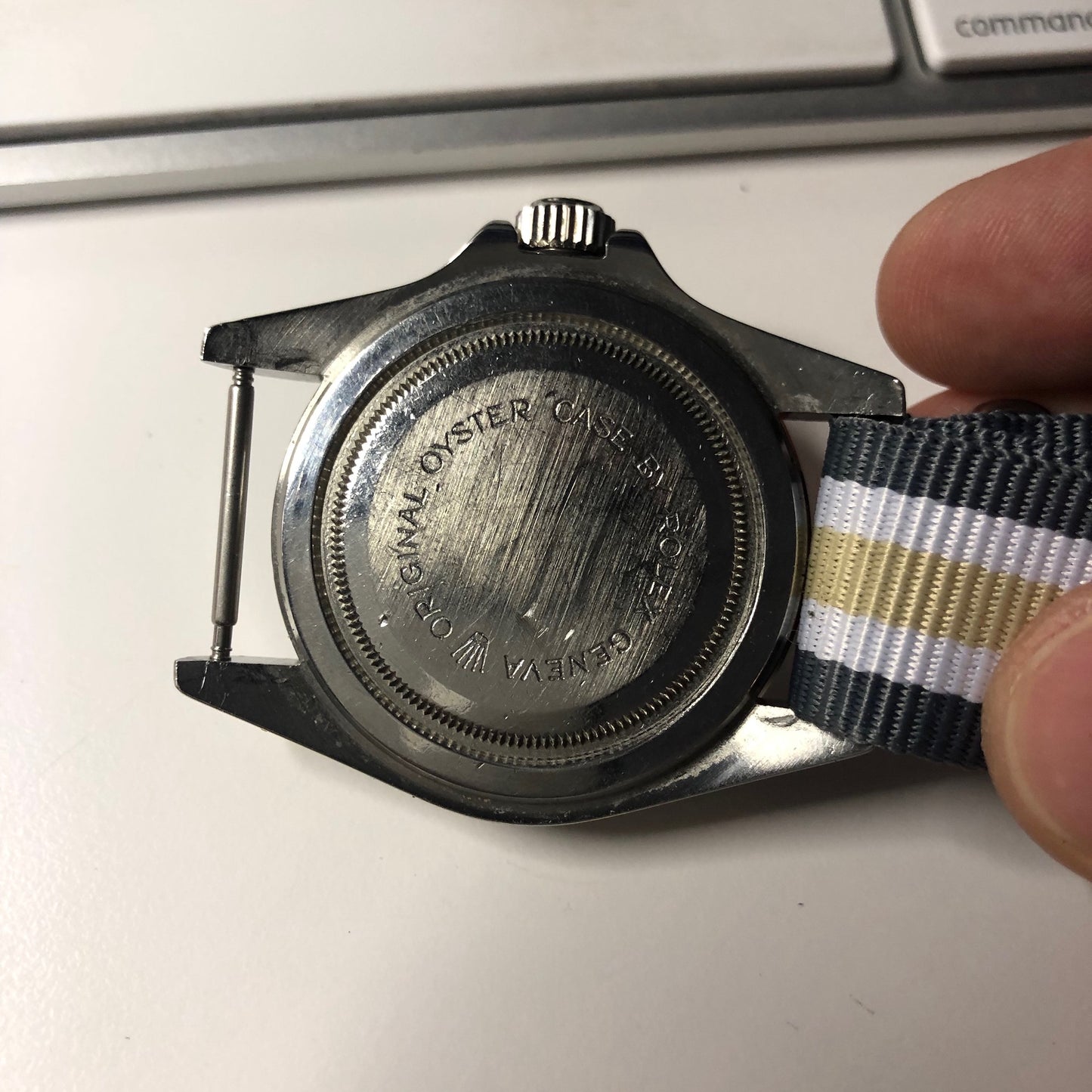 Tudor Submariner 79090 Blue Oysterdate Prince Stainless Steel Wristwatch Circa 1993 - Hashtag Watch Company