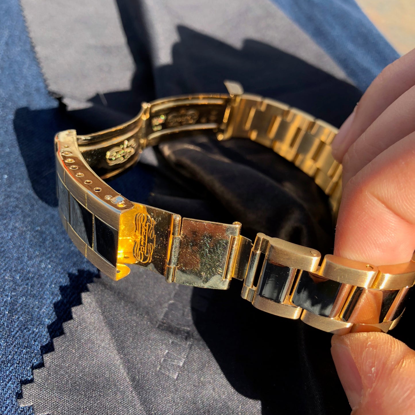 Vintage Rolex Submariner 16808 Purple Color Change 18K Yellow Gold Wristwatch Circa 1984 - Hashtag Watch Company