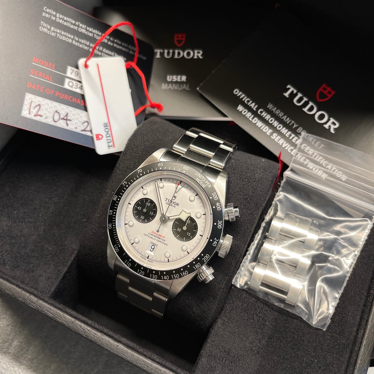 2021 Tudor Heritage Black Bay 79360N White Panda Chronograph Automatic Wristwatch Box Papers - Hashtag Watch Company