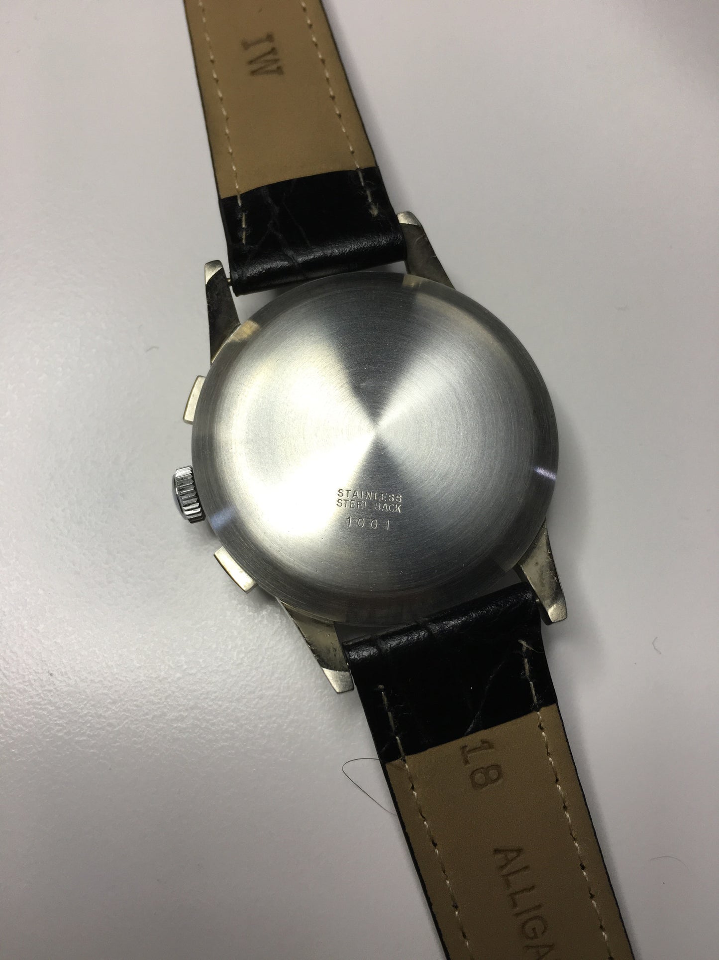 Vintage Angelus Steel Chronograph Pulsations Oversized Manual Wind Watch - Hashtag Watch Company