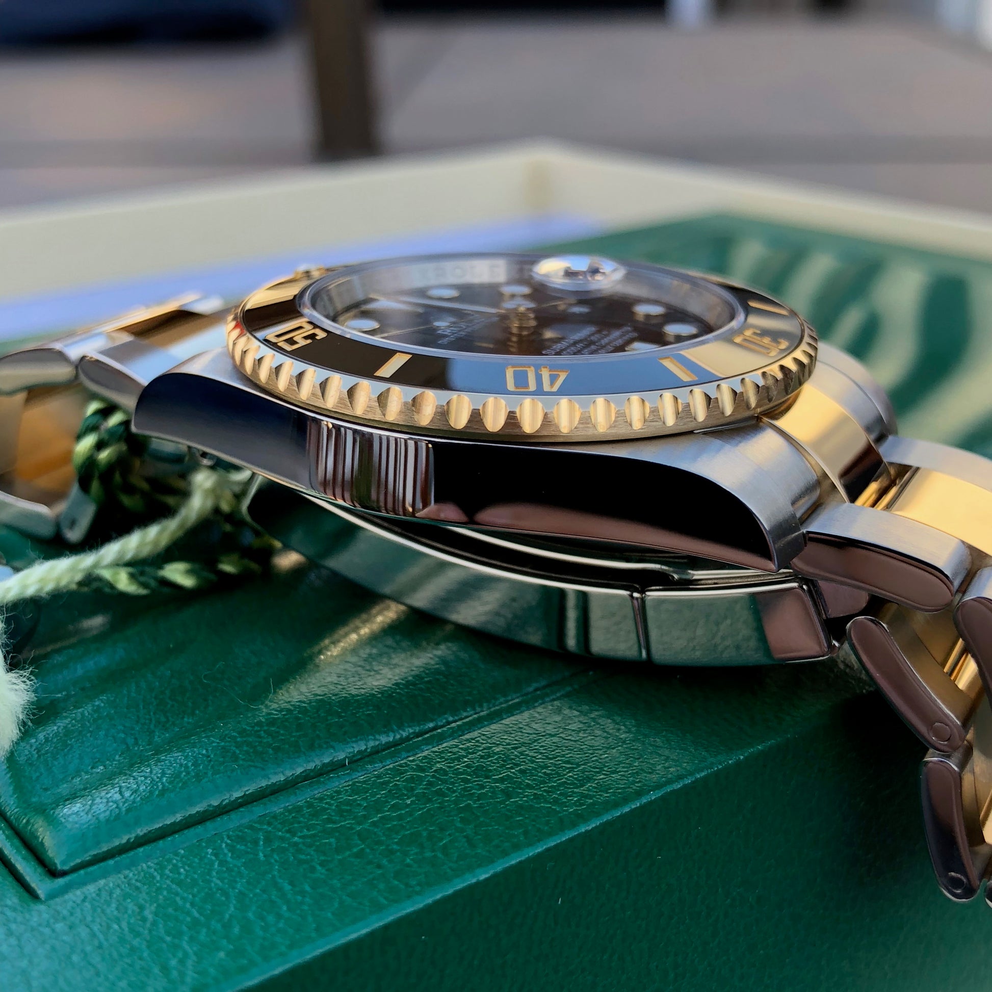 Rolex Submariner 116613 LN Black Two Tone Gold Steel Automatic Ceramic Wristwatch Box Papers - Hashtag Watch Company