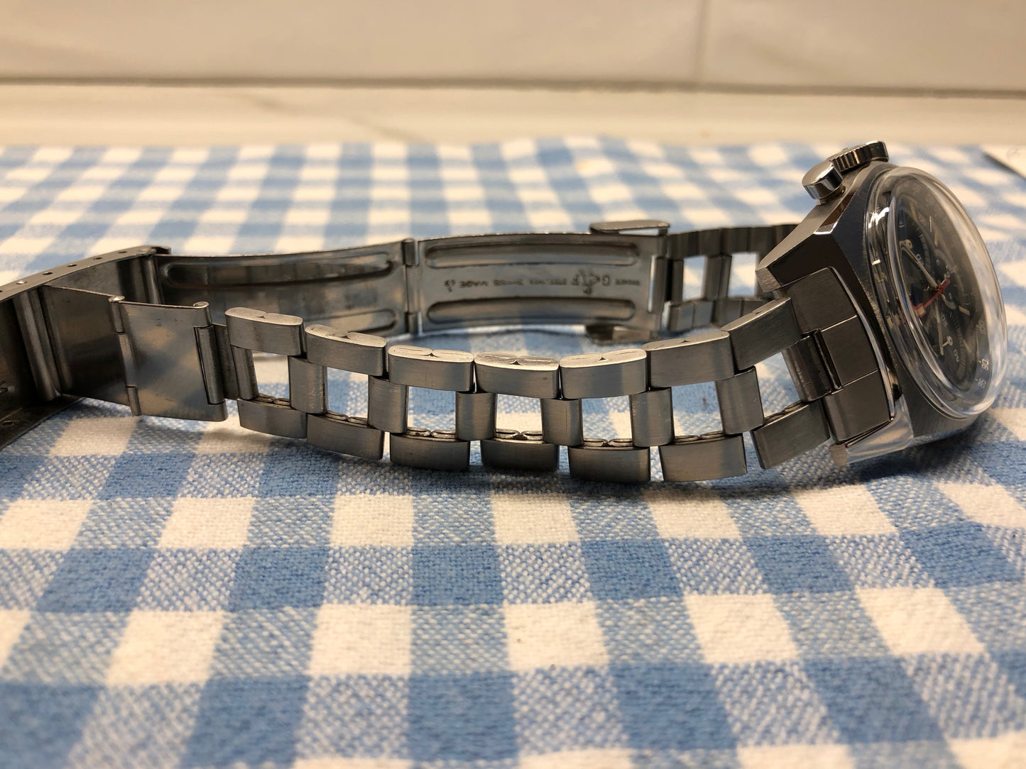 Vintage Zenith El Primero Cover Girl A3818 Steel Chronograph Automatic Gay Freres Wristwatch - Hashtag Watch Company