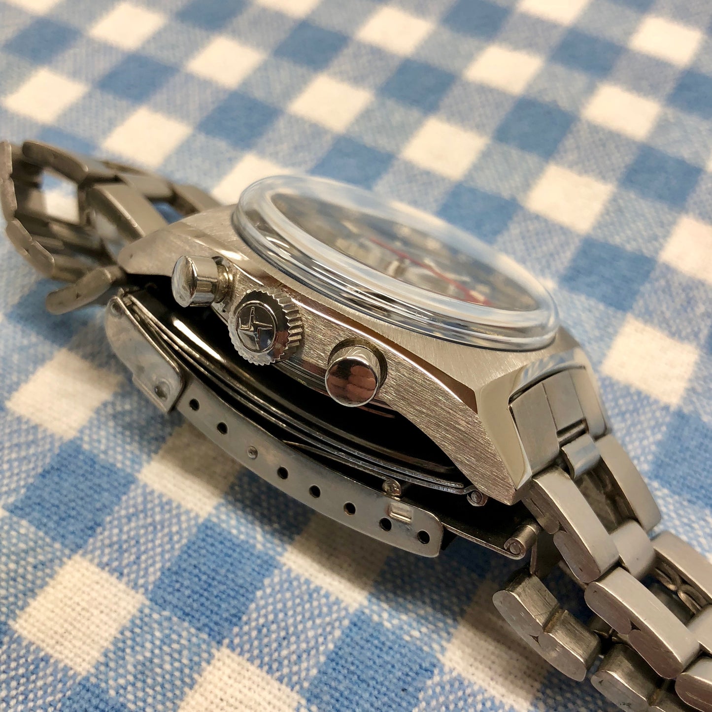 Vintage Zenith El Primero Cover Girl A3818 Steel Chronograph Automatic Gay Freres Wristwatch - Hashtag Watch Company