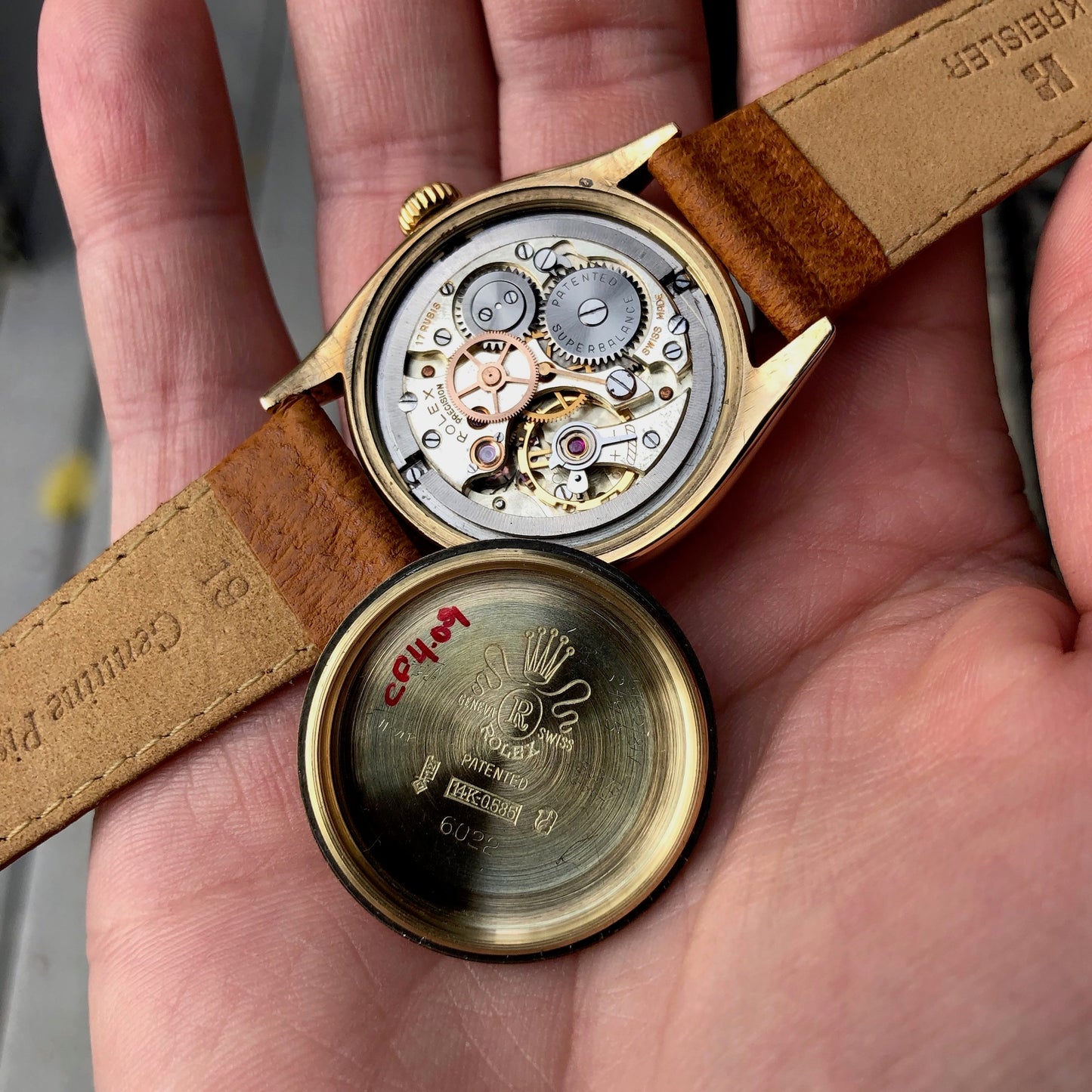 Vintage Rolex 6022 Eaton Retailer Quarter Century Club Precision 14K Yellow Gold Wristwatch Circa 1958 - Hashtag Watch Company