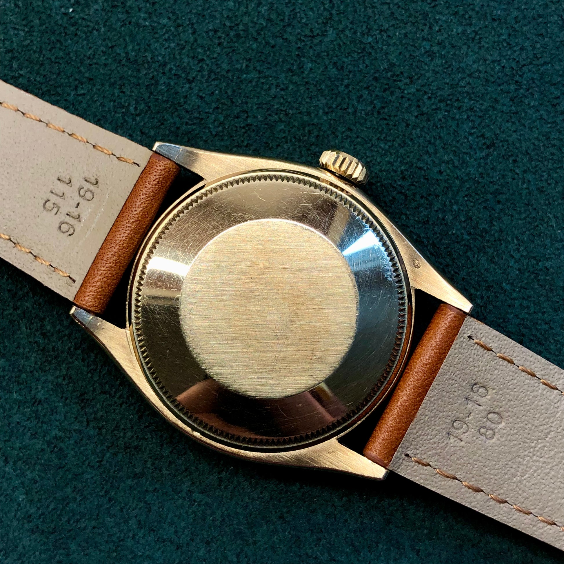 1958 Rolex Oyster Perpetual 6084 14K Yellow Gold Automatic Original Dial Wristwatch - Hashtag Watch Co.