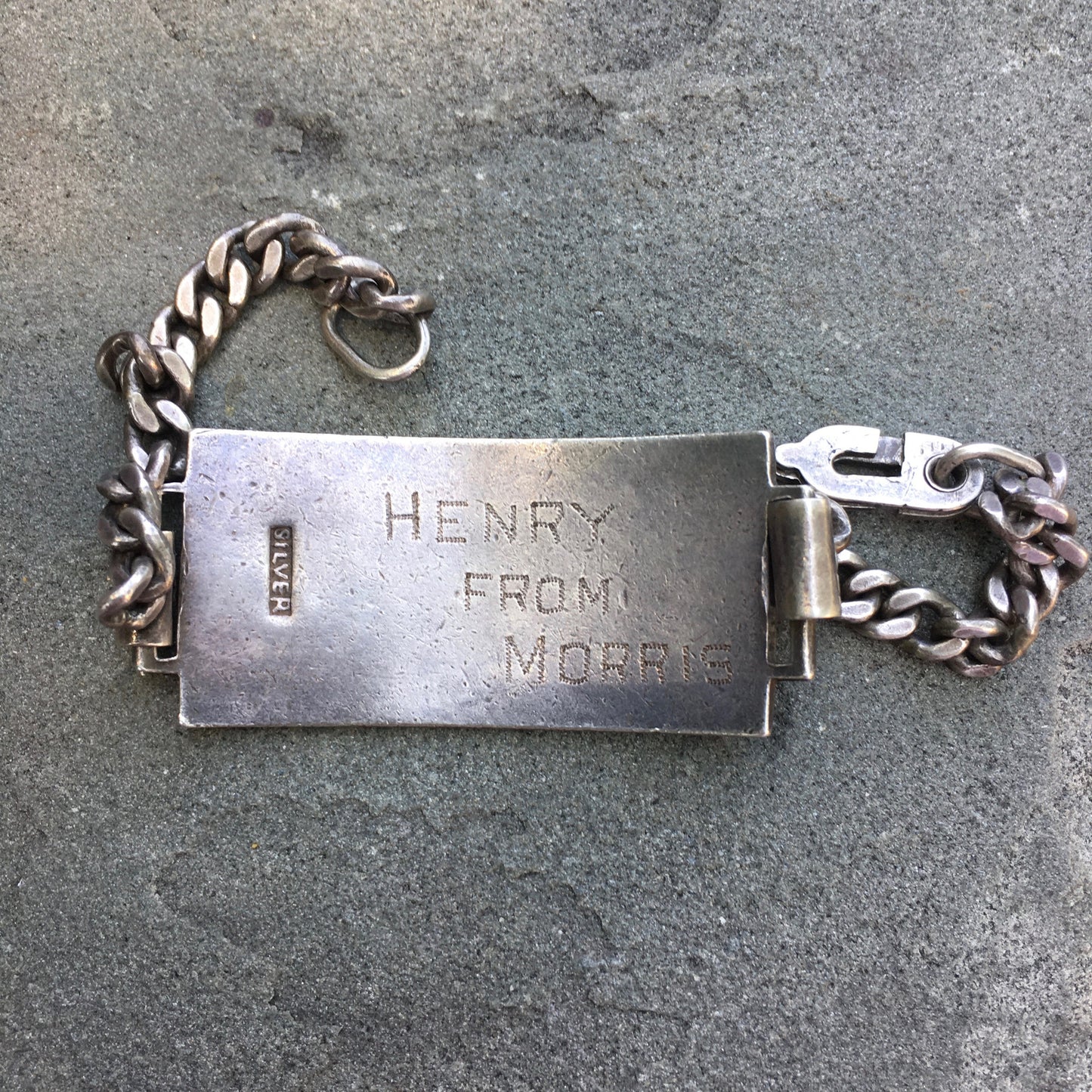 Vintage WW II Original CBI China Burma Inda Theatre Sterling Silver Bracelet - Hashtag Watch Company