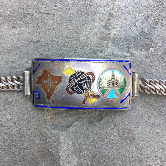 Vintage WW II Original CBI China Burma Inda Theatre Sterling Silver Bracelet - Hashtag Watch Company