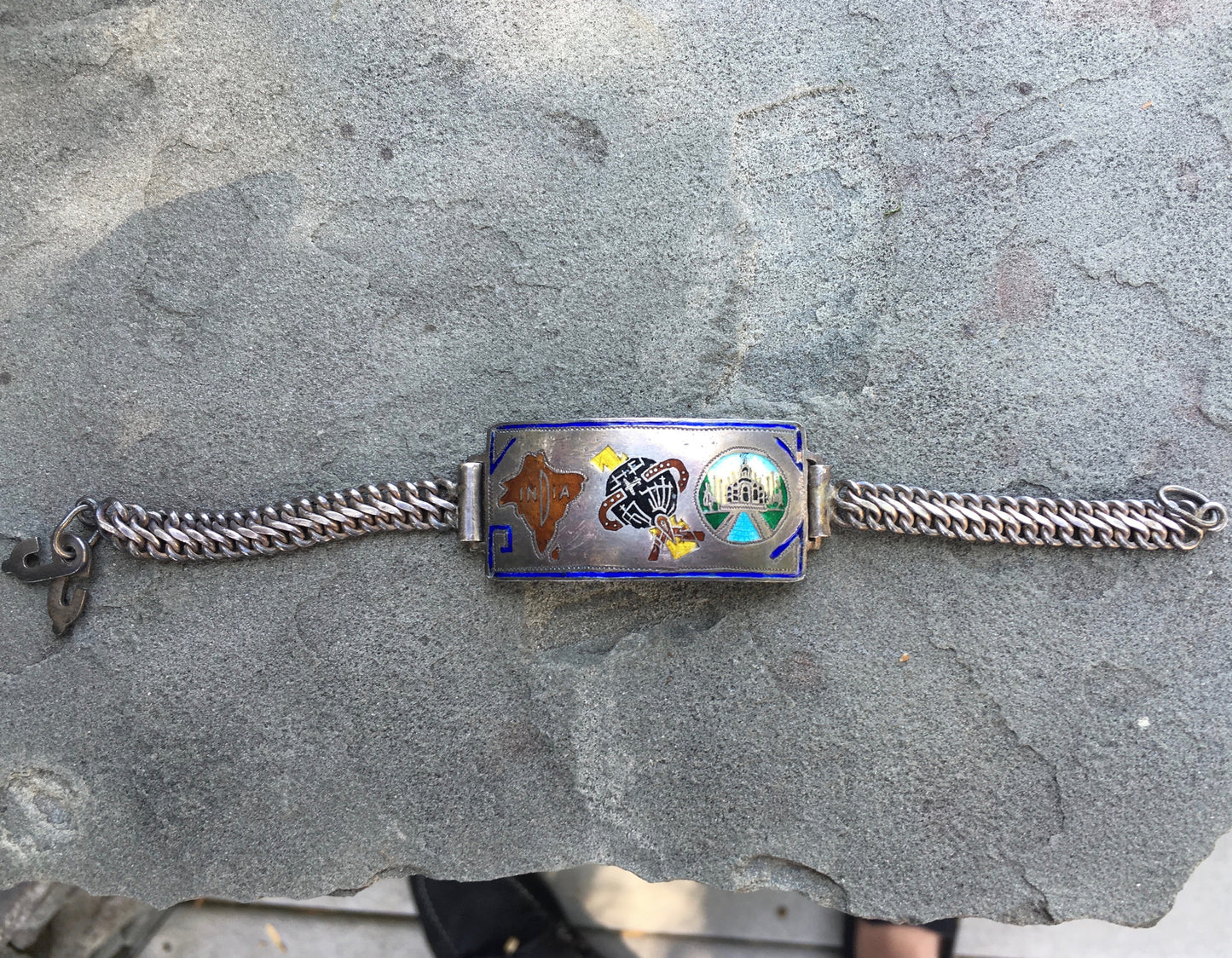 Vintage WW II Original CBI China Burma Inda Theatre Sterling Silver Bracelet - Hashtag Watch Company