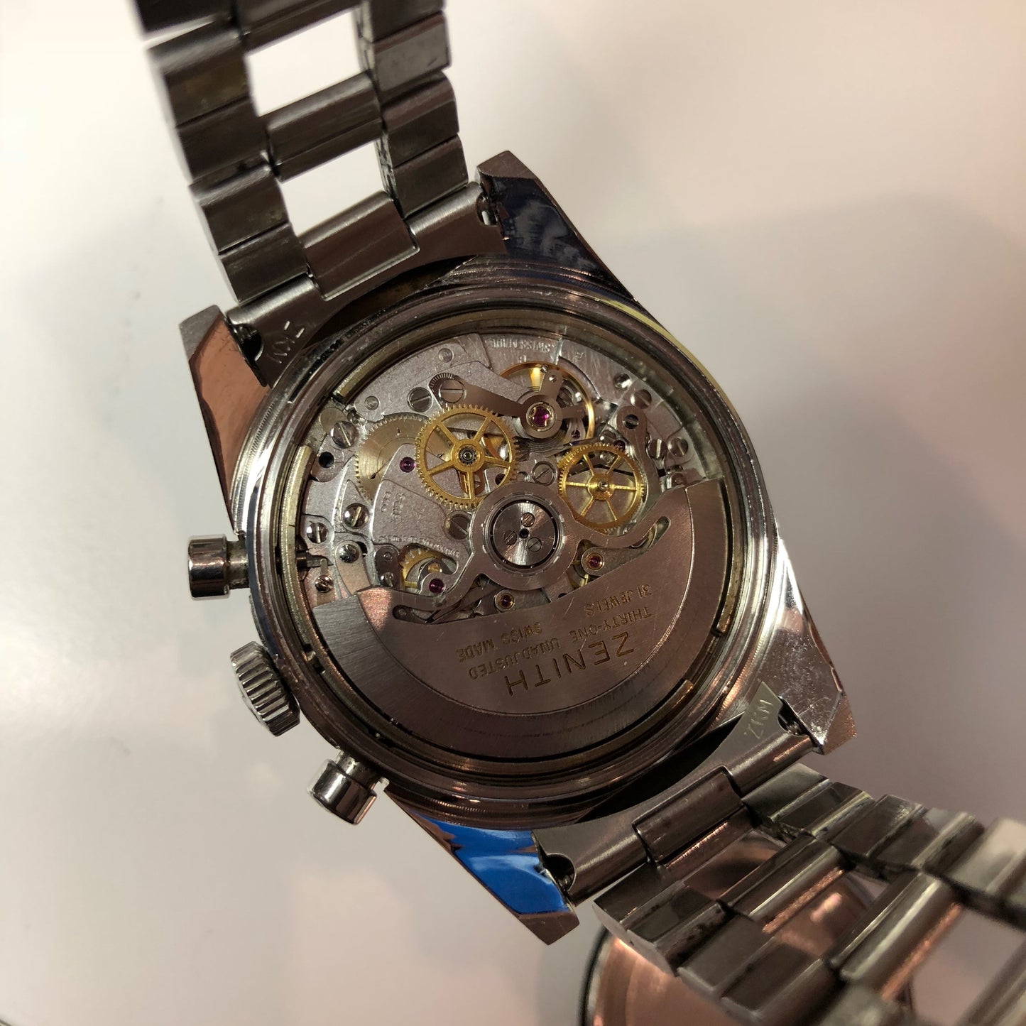 Vintage Zenith El Primero Cover Girl A3818 Steel Chronograph Automatic Gay Freres Wristwatch - Hashtag Watch Company