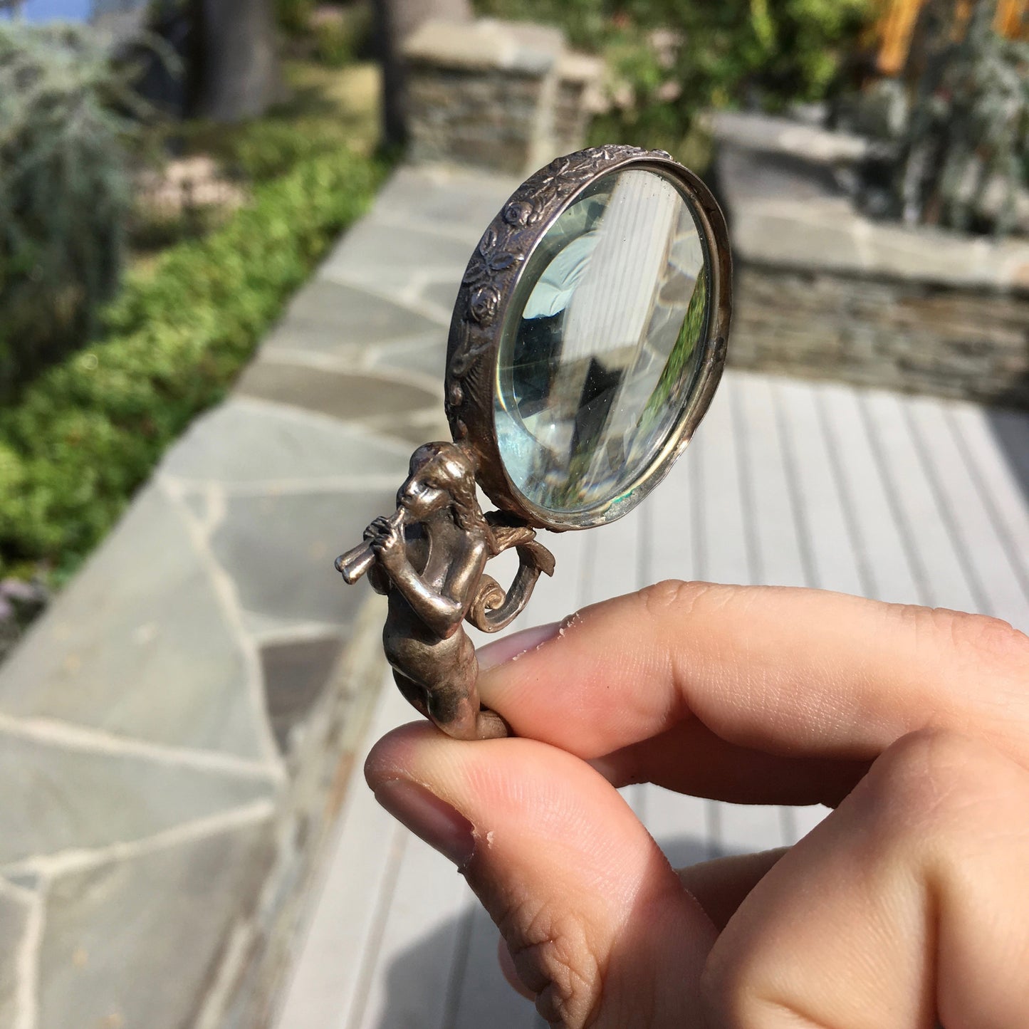 Vintage Antique Sterling Silver Victorian Era Decorative Magnifier Loupe - Hashtag Watch Company