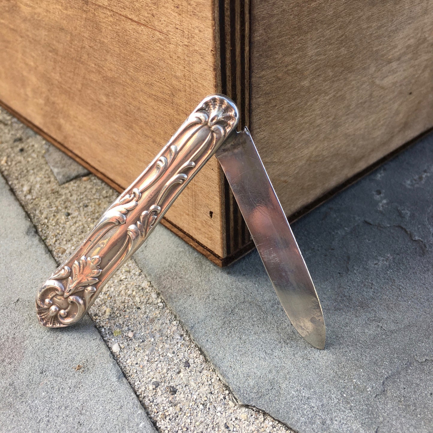 Vintage Antique Sterling Silver Decorative Albert Coles Fruit Knife - Hashtag Watch Company