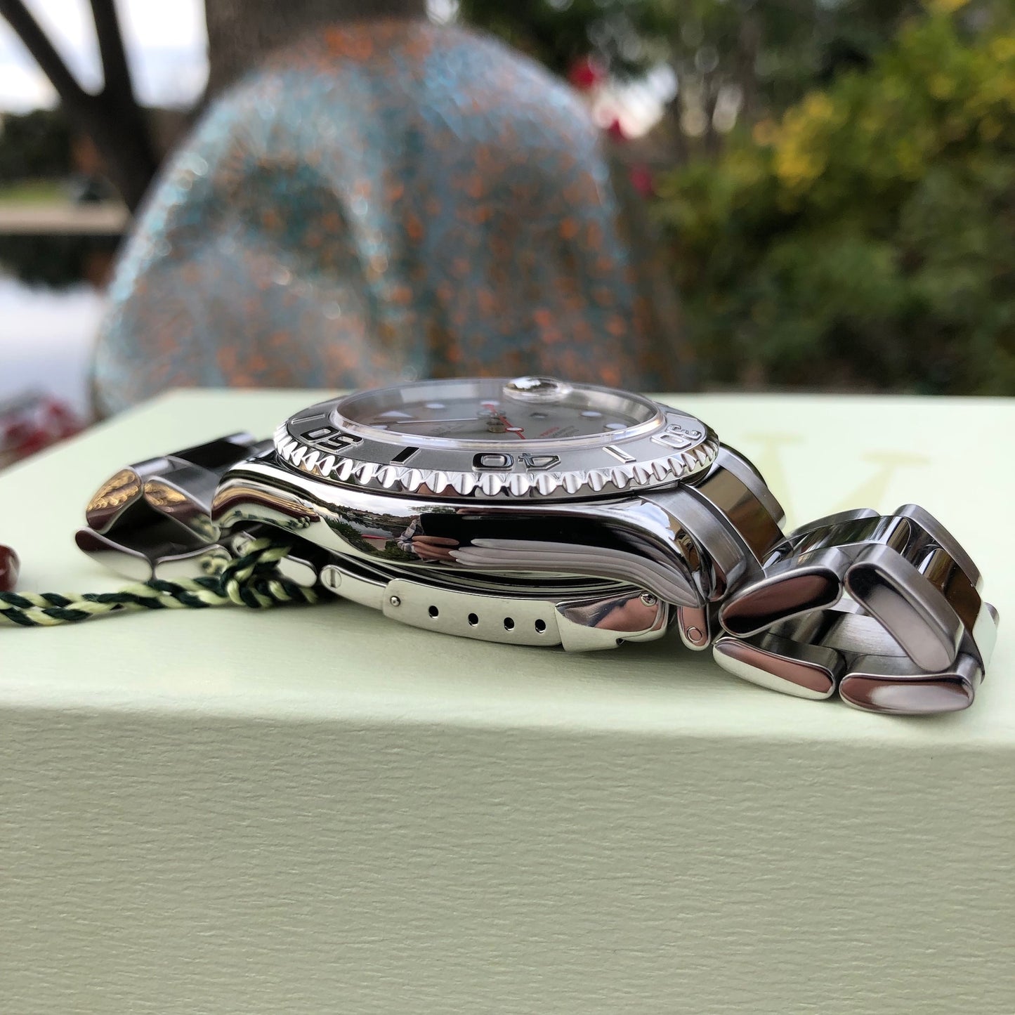 Rolex Yachtmaster 16622 Platinum 40mm Steel Oyster Z Serial Wristwatch Box & Papers Circa 2006 - Hashtag Watch Company