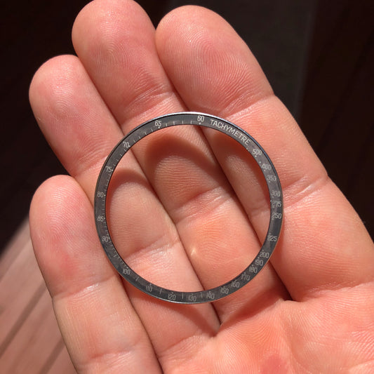 Vintage Omega Speedmaster Ghost Bezel Faded Insert 145.022 - Hashtag Watch Company