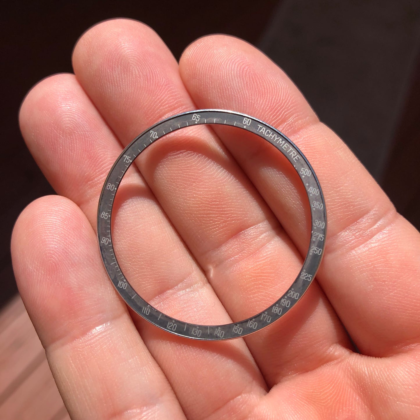 Vintage Omega Speedmaster Ghost Bezel Faded Insert 145.022 - Hashtag Watch Company