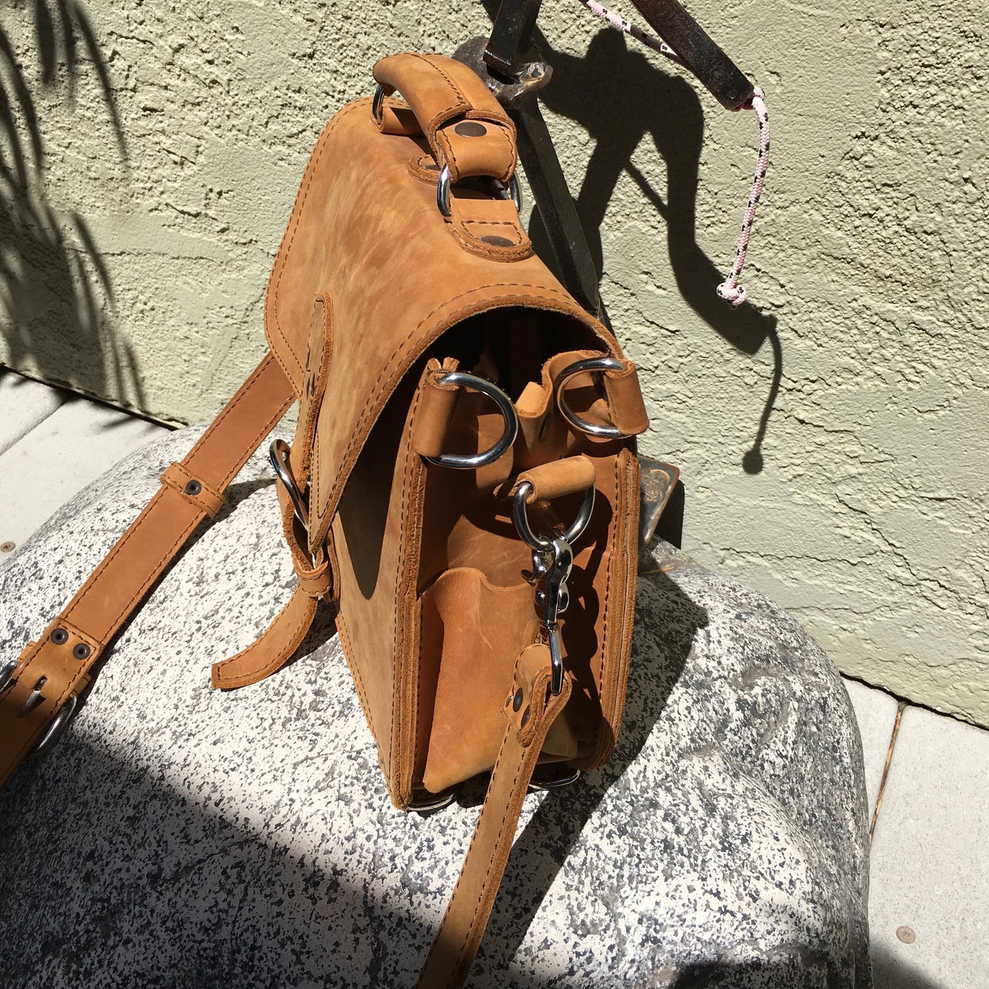 Saddleback Leather Company Tan Leather Tobacco Small Shoulder Bag - Hashtag Watch Company