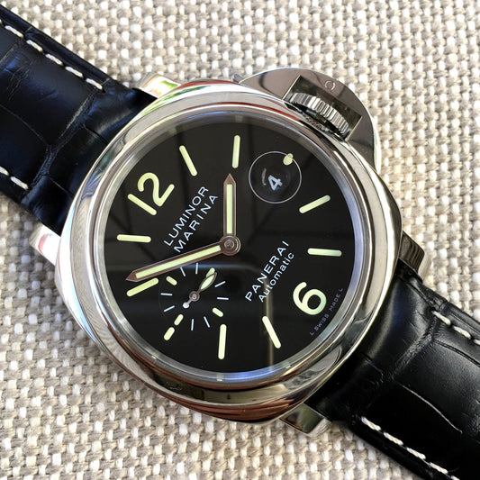 Panerai Luminor Marina PAM 104 44mm "O" Series 2012 Steel Automatic Watch - Hashtag Watch Company