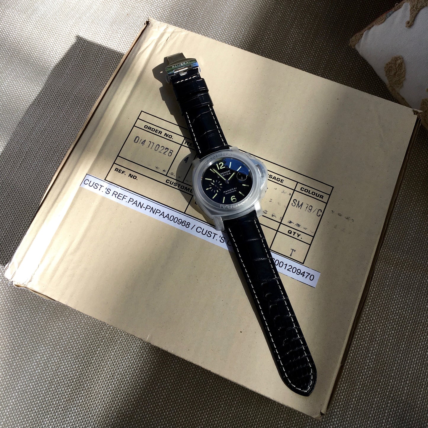 Panerai Luminor Marina PAM 104 44mm "O" Series 2012 Steel Automatic Watch - Hashtag Watch Company