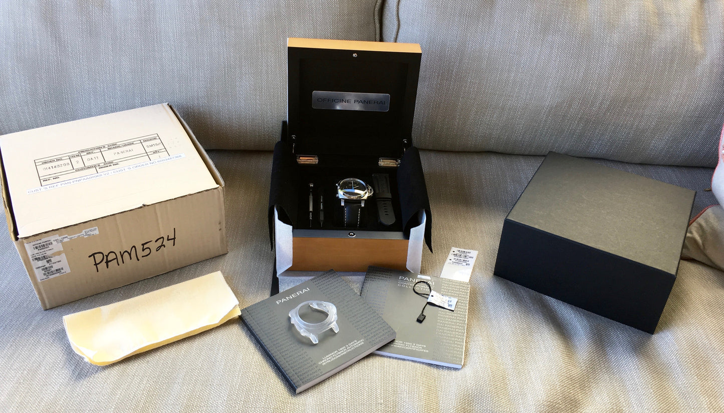 Panerai Luminor Flyback PAM 524 1950 3 Days Chronograph Automatic Watch - Hashtag Watch Company