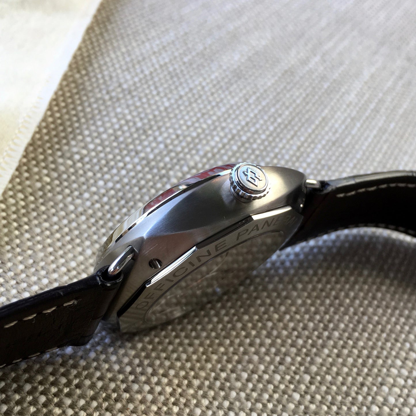 Panerai Radiomir PAM 346 Titanium 8 Days 45mm Brown Leather Wristwatch - Hashtag Watch Company