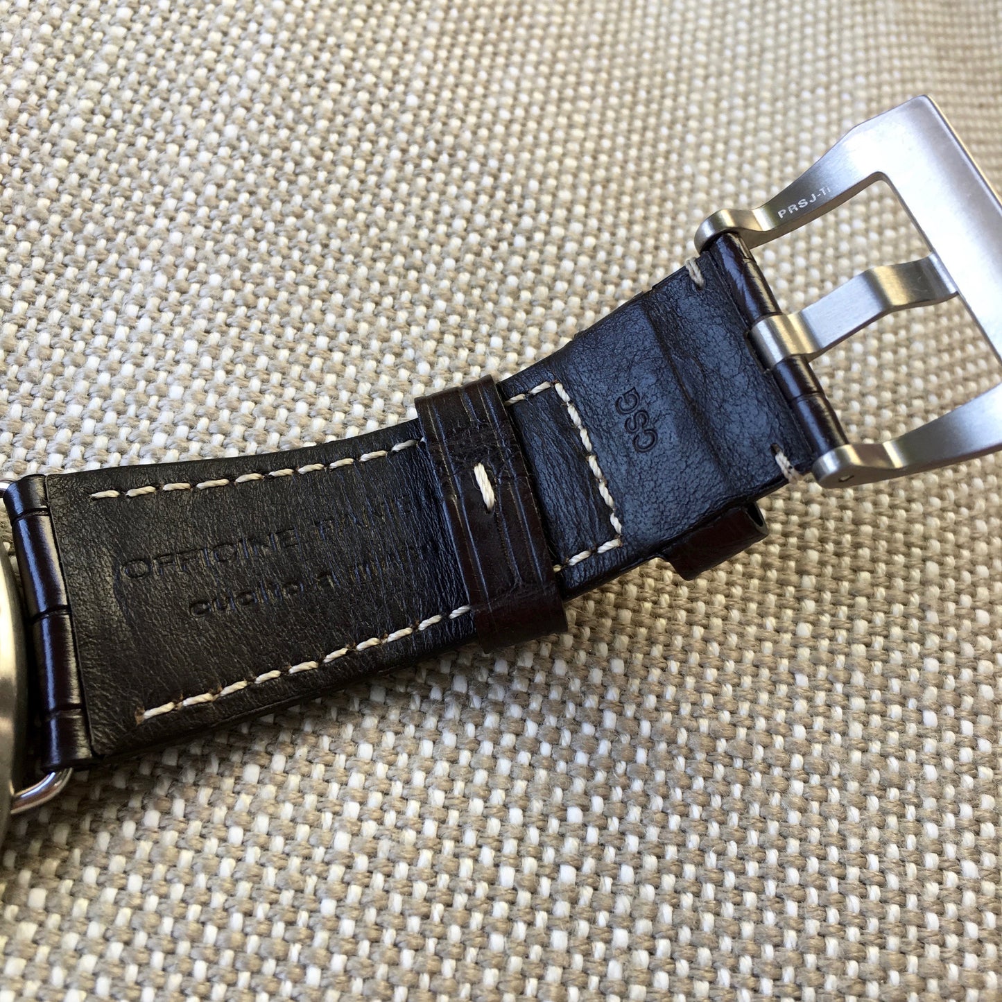 Panerai Radiomir PAM 346 Titanium 8 Days 45mm Brown Leather Wristwatch - Hashtag Watch Company