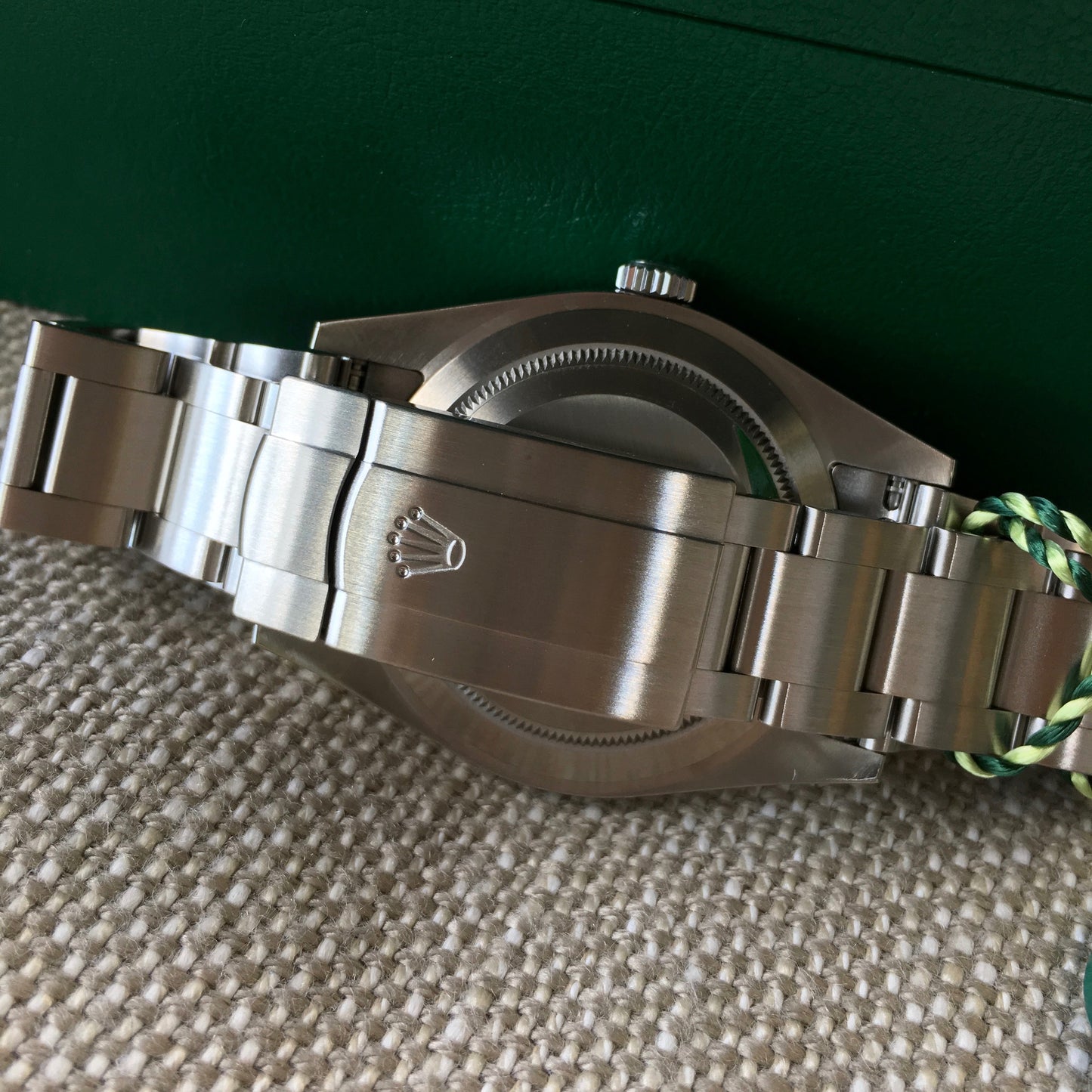 Rolex Oyster Perpetual 114300 Dark Rhodium Stainless Steel Mens Watch - Hashtag Watch Company