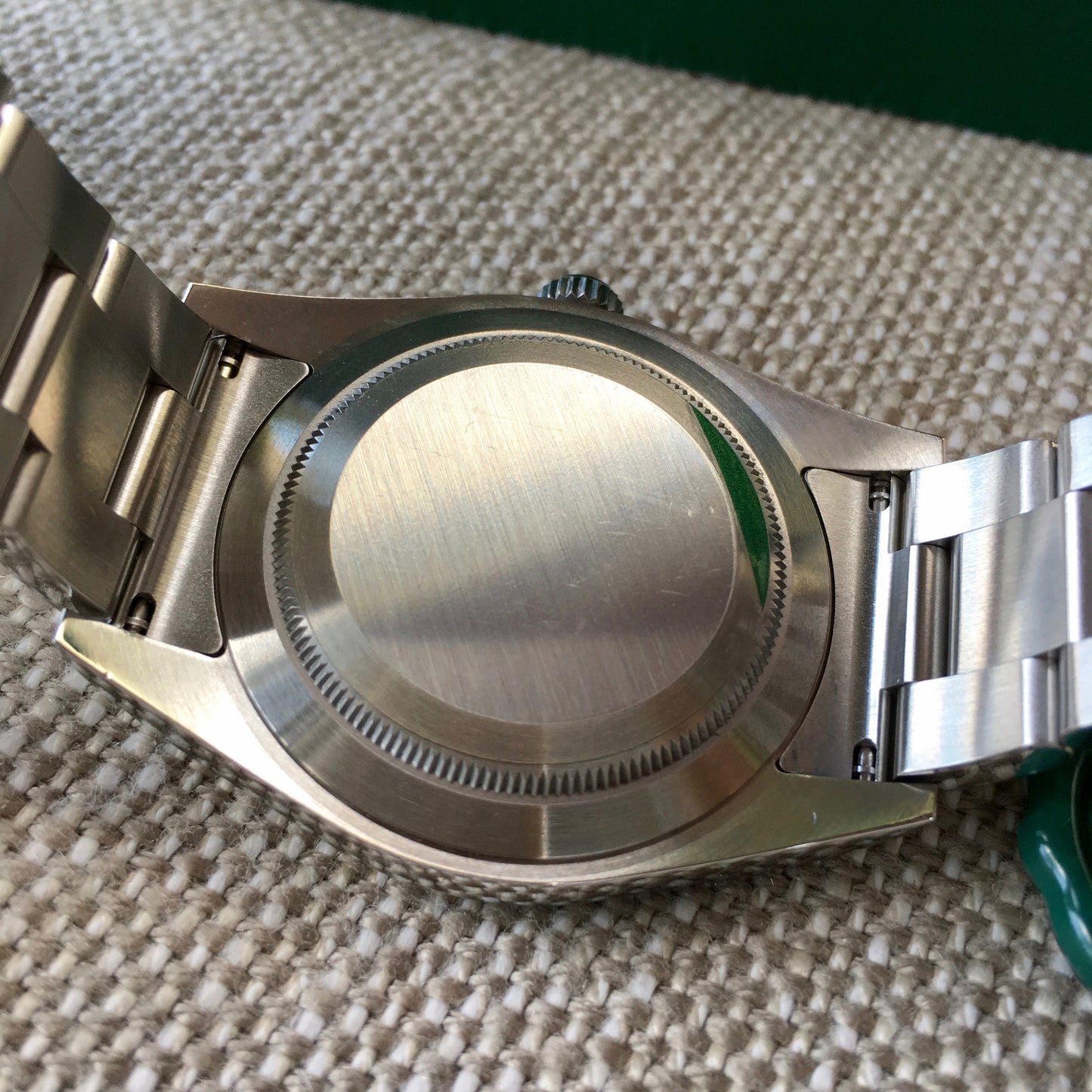 Rolex Oyster Perpetual 114300 Dark Rhodium Stainless Steel Mens Watch - Hashtag Watch Company