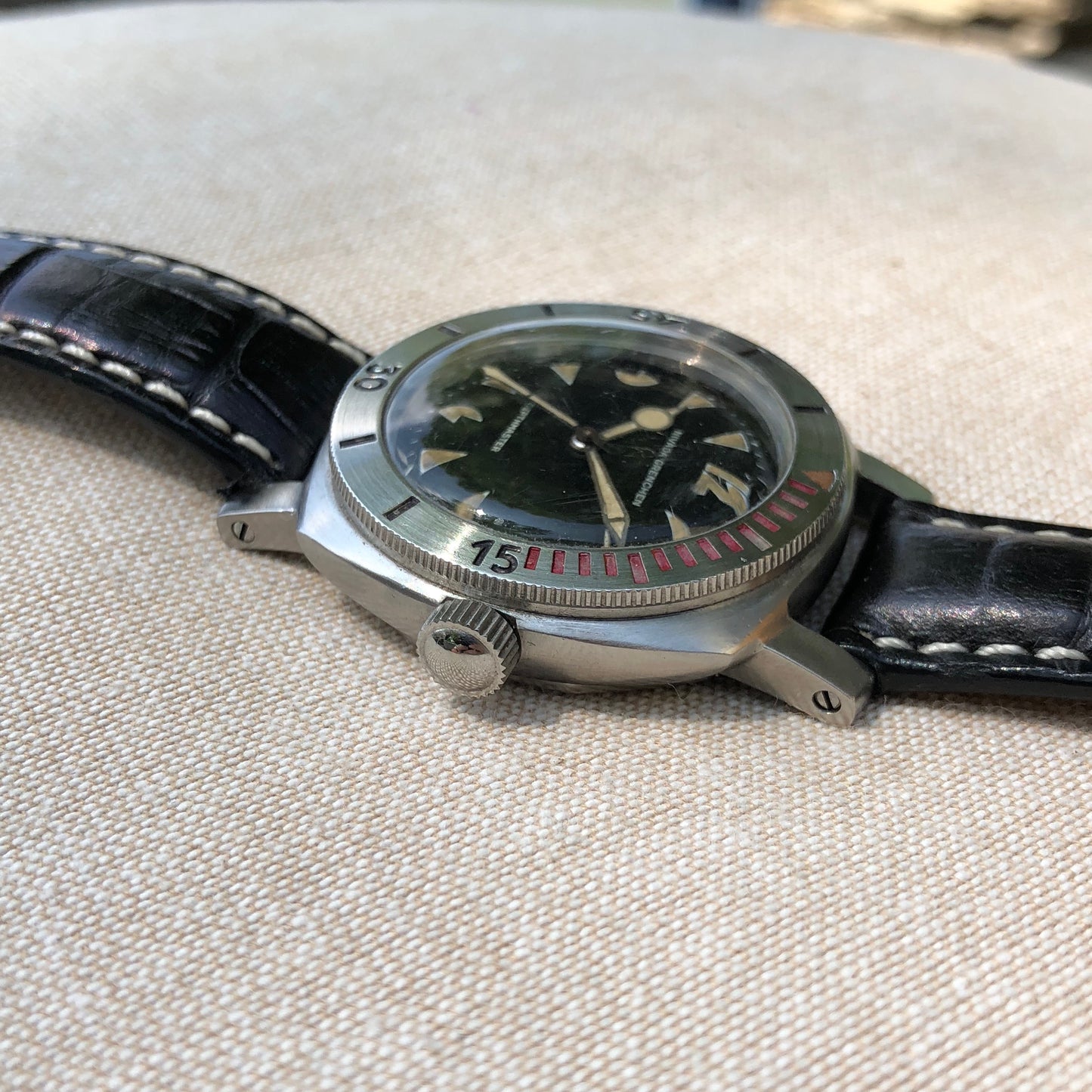 Vintage Nivada Grenchen PacMan Depthmaster 35232 Automatic 3000M Wristwatch - Hashtag Watch Company
