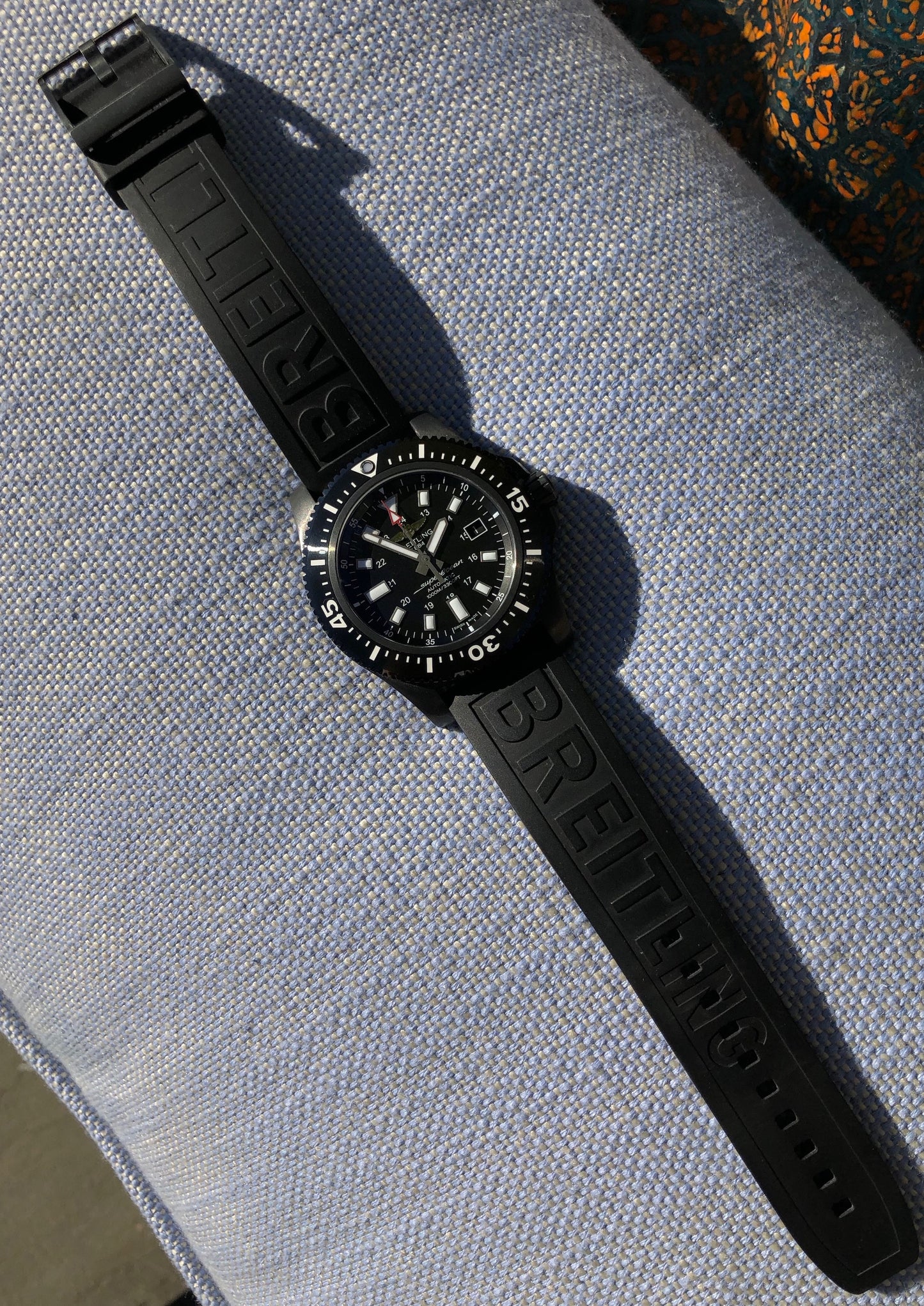 Breitling Superocean 44 Special M1739313 Black Steel Automatic Wristwatch Box Papers - Hashtag Watch Company