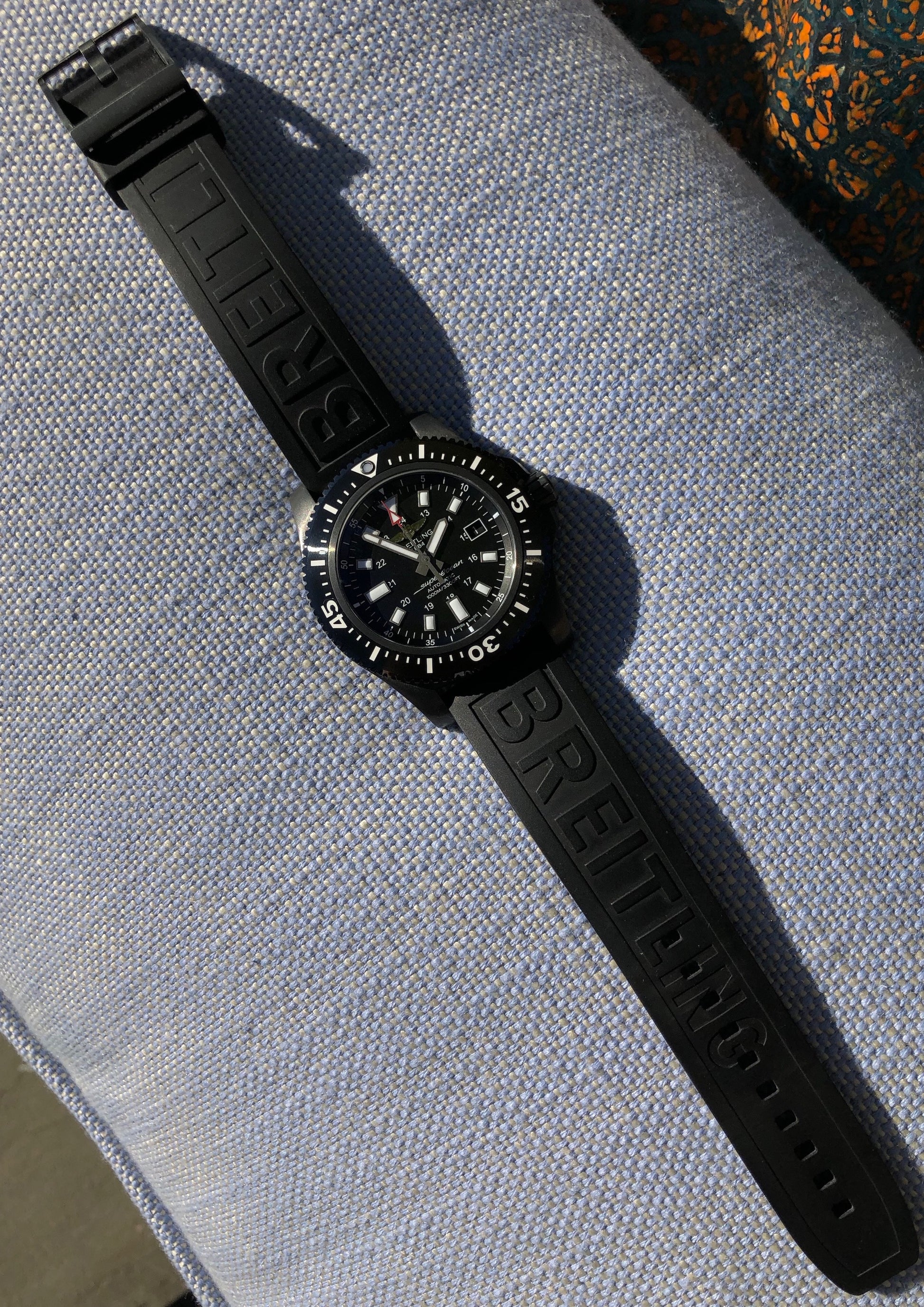 Breitling Superocean 44 Special M1739313 Black Steel Automatic Wristwatch Box Papers - Hashtag Watch Company