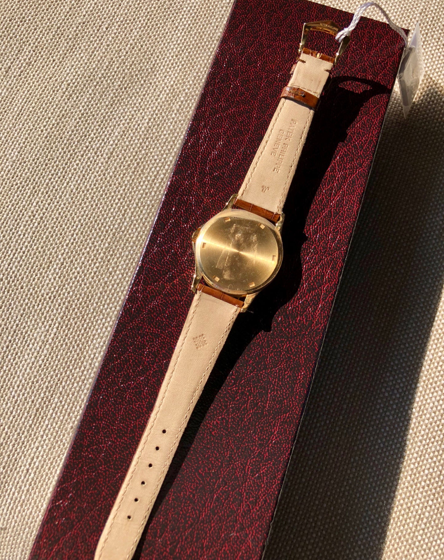 Patek Philippe Calatrava 5115J 18K Yellow Gold 35mm Enamel Wristwatch Box & Papers - Hashtag Watch Company